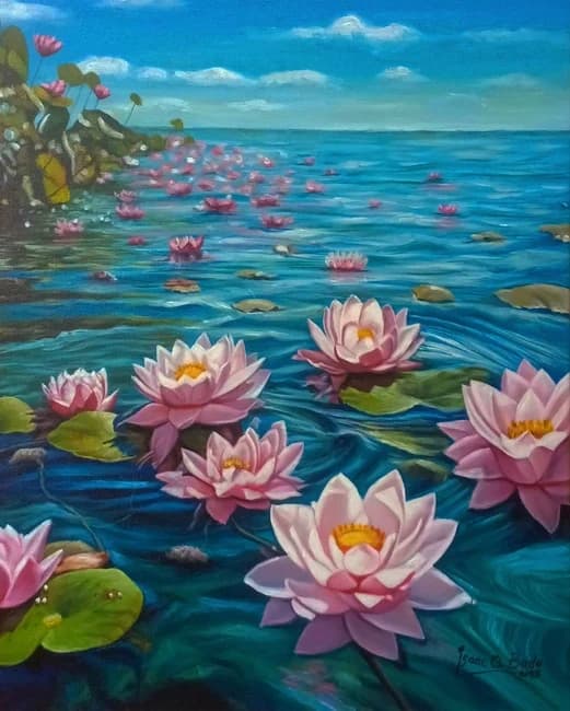Serene Water Lilies in Bloom