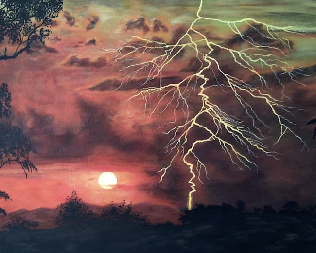 Lightning Sunset
